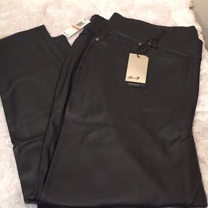 Seven7 Pull on Pointe Faux Leather Pants